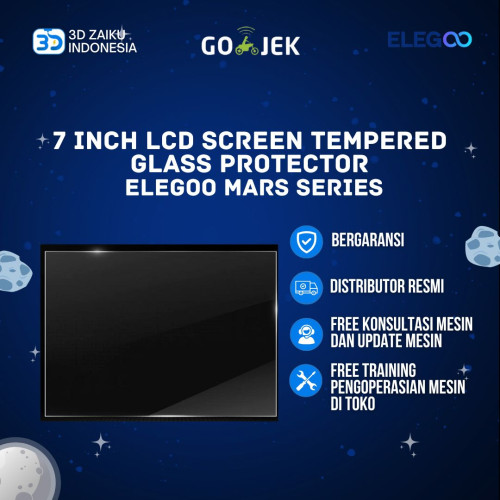 Original ELEGOO Mars Series 7 Inch LCD Screen Tempered Glass Protector Original ELEGOO Mars Series 7 Inch LCD Screen Tempered Glass Protector